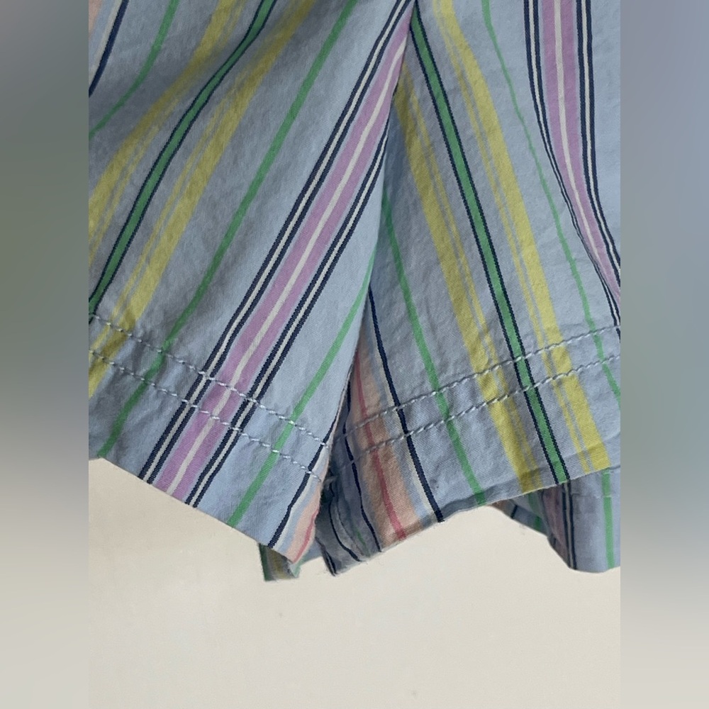 FREE PEOPE Light Blue Multicolor Striped Shorts Size Medium - Picture 4 of 7